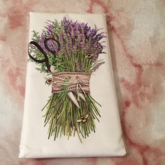 Lavender Bundle Designer Flour Sack Dish Towel NWT - Picture 4 of 12